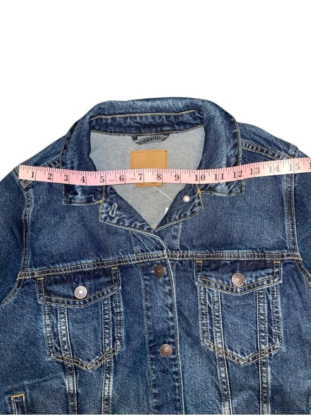 American Eagle Outfitters Light Wash Denim Jacket - Pale Blue Size Medium NWT - Picture 8 of 12